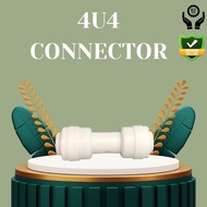 Quick Connect Water Purifier Tube Fittings: Push-in to Connect, 1/4" Size
