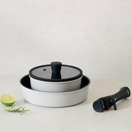 韓國可拆式不沾鍋4件組 曜黑限量版 平底鍋湯鍋燉鍋韓國鍋具