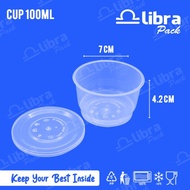 promo termurah (bundle) 150 pcs cup 100ml-cup plastik/thinwall/cup