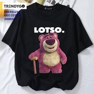 LOTSO strawberry pink hugging teddy bear s-xxl tshirt woman toy r us t shirt women baju perempuan gi