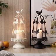 Iron Decoration Wedding Candle Holder Restaurant Decoration Supplies Dining Table Retro ins Style Cr