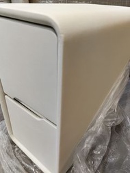 簡約雙抽屜床頭櫃