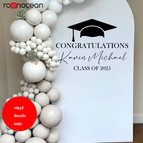 Graduation Sailboard Stickers/ Backdrop Text Sticker / Large DIY Event Signage Text/ Graduation Part