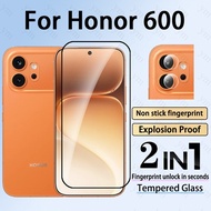 2 in 1 Honor 600 Shockproof Tempered Glass Screen Protector For Honor 600 Lite Pro 400 X7C X7D X8D X