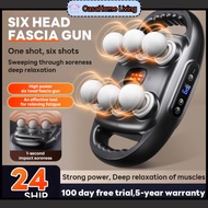 Six-Head Massage Gun Fascia Gun Nine gear modes twenty different gear strengths 20KG Strength Body F