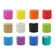 [tenlzsp0bc] 12 Pieces Cohesive Bandage Wrap Non Woven Breathable Bandage Wrap Stretch Athletic Tap 