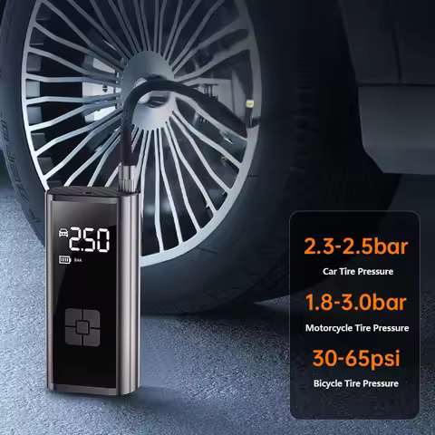 Portable Air Compressor Tire Inflator High Power Inflation Pump Cordless Car Motorcycle Bicycle Tire