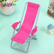 [shinyheaven.sg] LF# Plastic Beach Chair Safe Mini Simulation Chair Furniture Foldable for Doll H