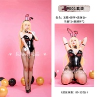 Bộ Đồ Cosplay Nữ Santa Claus PU Da Mạ Gương Hình Thỏ Quấn Thân Khóa Kéo Quần Áo Điện Ảnh Mặc Mùa Lễ 
