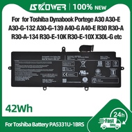 SKOWER 42Wh PA5331U-1BRS Laptop Battery for Toshiba Dynabook Portege A30-E X30L-G R30-A R30-E-10K Te