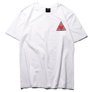 พร้อมสต็อกผลิตภัณฑ์ใหม่ HUF X Little Fire ฮิปฮอปสเก็ตบอร์ด streetwear แฟชั่นเสื้อยืดฤดูร้อนเสื้อยืด 