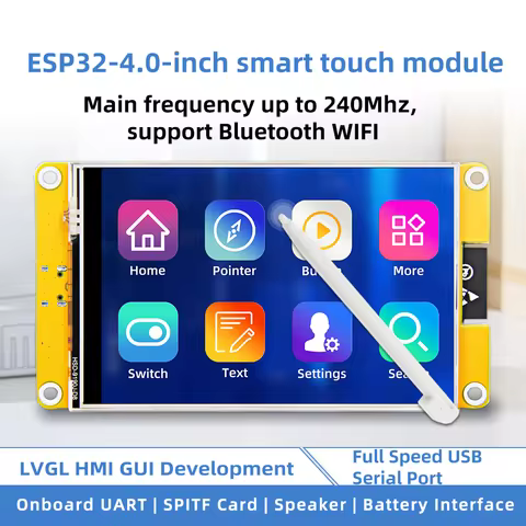ESP32 LVGL Nerdminer WIFI&Bluetooth Development Board 4 Inch 480*320 Smart Display Screen TFT Module
