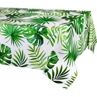 Hawaii Leaves Flowers Party Tablecloth Aloha Summer Tropical Theme Birthday Decorations Tablecloth P