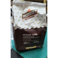 Van Houten Compound chocolate coin 1kg Dark/Milk/White coin coklat masak susu 1kg
