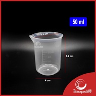 Gelas Takar Aneka Ukuran 25ml 50ml 100ml 150ml 250ml cc Measuring Cup Plastik Gelas Ukur