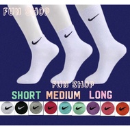 COTTON Stoking Nike/ AirJordan Socks/ NIKE Socks Men And Womens Unisex Sarung Kaki / Stokin / Stocki