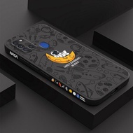 Casing Samsung A21S , solid color Samsung A21S Space illustration Astronaut phone Case XTKR