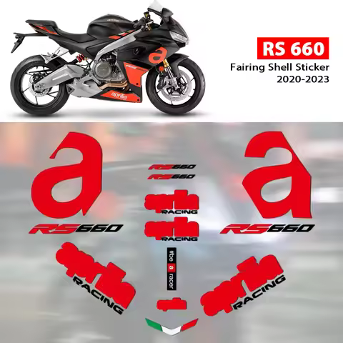 Motorcycle Fairing Shell Sticker Decal Customized Line Hollow Full Car Logo For Aprilia RS660 RS 660