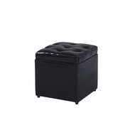 สตูลเหลี่ยม Pulito PU มีที่เก็บของ 40x40ซม. ChuChu-BK สีดำ