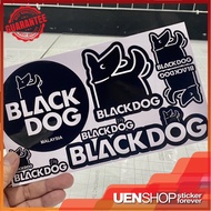 STICKER BLACK DOG blackdog camping sticker