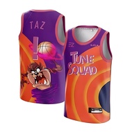 UNGU [ORIGINAL] Taz Tazmania Tune Squad Purple Jersey - Swingman Basketball Shirt T-Shirt Tshirt Top