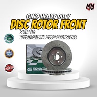 GINO DISC ROTOR FRONT & REAR FOR TOYOTA CALDINA 2002-2007 ST246