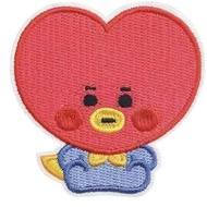 LINE FRIENDS | BT21 Koya Shooky Fashion Cute Baby Embroidered Badge Brooch Bag Pin BTS Brooch Patch 