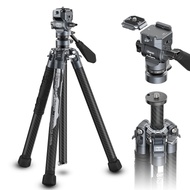 ULANZI F38 Video Travel Tripod, 61.4" Carbon Fiber Tripod w Quick Release Fluid Head, 2.38lbs Ultra
