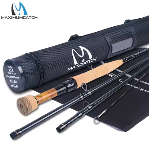 Maximumcatch Maxcatch 10'0''/10'6'' 2/3WT Competition InTouch Nymph Fly Rod for Euro Nymphing Fly Fi