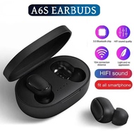 A6S TWS Wireless Bluetooth Earbuds - Noise Canceling Sports Gaming Office Headphones with Microphone