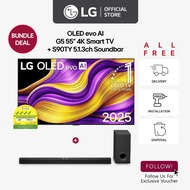 LG OLED55G5 55" evo AI 4K Smart TV + LG S90TY 5.1.3ch Dolby Atmos Soundbar [Bundle Deal]