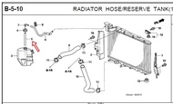 ท่อยางถังพักน้ำหม้อน้ำhonda civic fd ปี06-11 ฮอนด้าแท้ศูนย์ ราคาถูก พีรนนท์ ออโต้พาร์ท Peeranon Auto Parts