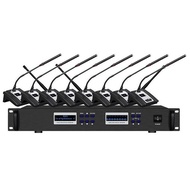 Professional 8 Ch Wireless Conference System Chairman Representative Microphone