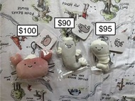 小白虎與黑虎蝦 公仔