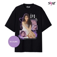 S-5XLReady Stock IU H.E.R. World Tour Unisex T-shirt Pure Cotton Printed White Fashion Korean S-5XL 