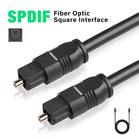 0.5m 1m 2m 3m Digital Optical Fiber Cable Toslink SPDIF Coaxial Cable for Amplifiers Player Xbox PS5