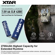 XTAR 1.5V AA CLR 4300mWh Li-on Battery แรงดันคงที่ 1.5V+Linear Drop พลังสูงกว่า 4150 ไม่ดับกะทันหัน