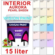 ( 15L ) KANSAI PAINT EASY CLEAN GOODY MID SHEEN FINISH / INTERIOR PAINT / pearl finish / a WPc