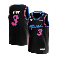[ORIGINAL] Dwyane Wade Miami Heat Jersey #3 BLACK VICE - Swingman Basketball Shirt T-Shirt Tshirt To