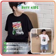 Boys' T-shirts, Loose T-shirts, 4-way stretch cotton shirts for boys AO6