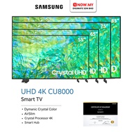 SAMSUNG (55"/65"/75"/85") CU8000 Crystal UHD 4K Smart TV UA55/65/75/85CU8000 | Smart Hub Powerful 4K