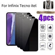 Bộ 4 miếng kính cường lực bảo vệ sự riêng tư cho điện thoại di động ClearView có chức năng chống nhì