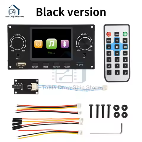 2.8Inch MP3 Decoder Board Audio Output Player Amplifier Audio Player DC5.0-12V DIY MP3 Player Car FM
