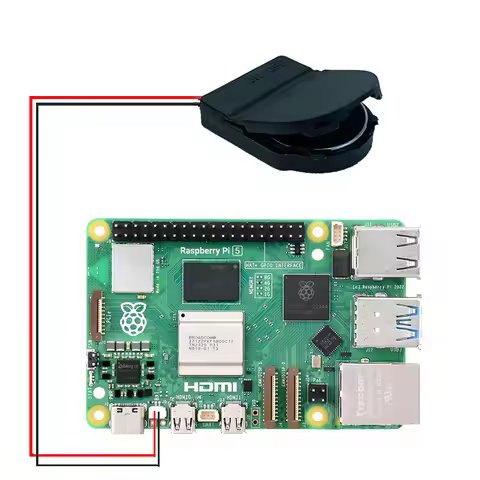 Raspberry Pi 5 RTC Battery Box (optional with battery or without battery)