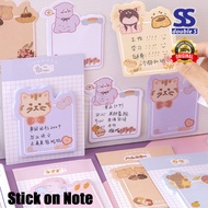 Sticky On Notes Catoon Cat/Rabbit/Alpaca/Bear Types A