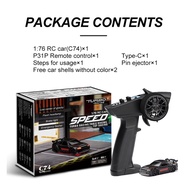 Local SellerTurbo Racing 1:76 C64 C73 C72 C74 Drift RC Car With Gyro Radio Full Proportional Remote 