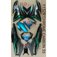 HLD STICKER TANAM Yamaha Y15ZR Y15 YSuku v2 Coverset Body Cover Set Chrome Carbon Emas Sticker Hijau