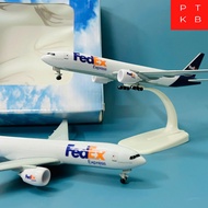 FedEx Express" Model Airplane global transport company FEDEX High Quality Alloy Scale 1/400 20CM