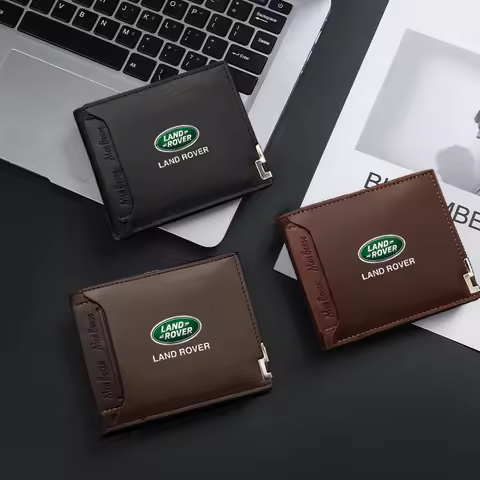 Car Wallet Leather Mini Credit Card Purse Portable Wallet For Land Rover SVR Autogiography Superchar