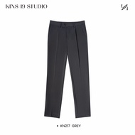 KINS | Slack pants กางเกงชาย กางเกงสแล็ค กระบอกเล็ก กางเกงสูท ชุดเข้าเซ็ทสูท (รหัส : KN217)